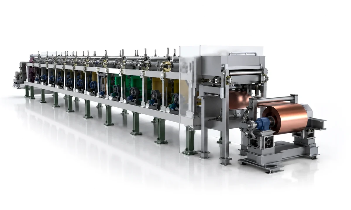 Copper foil production line application